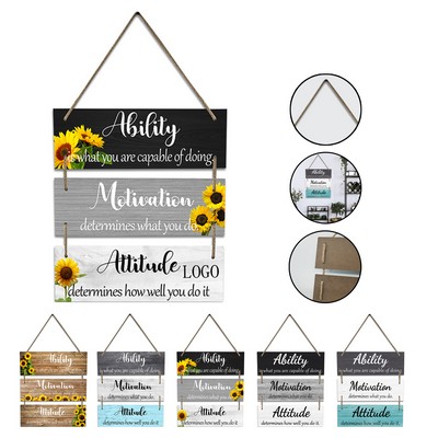 Inspirational Wooden Wall Hanging for Offices