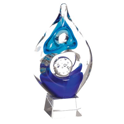 8 1/2" Winner Art Glass