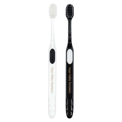 Adult Black & White Ultrafine Toothbrushes