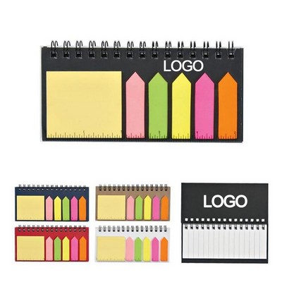Ruler Sticky Note Coil Notebook