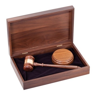 Walnut Gavel Set