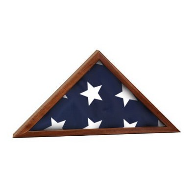 Genuine Walnut Flag Display Case
