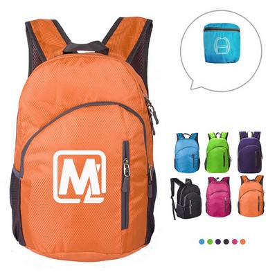 230D polyester Lightweight Packable Backpack (16.5" X 11.8" X 4.7")
