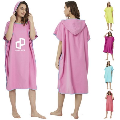 Adult Oversize Quick-Drying Hooded Bathrobe