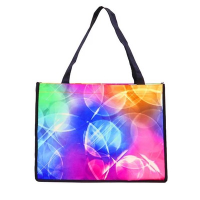 16"x 12"x 6" Shopping Cotton Tote Bags with Full Color print