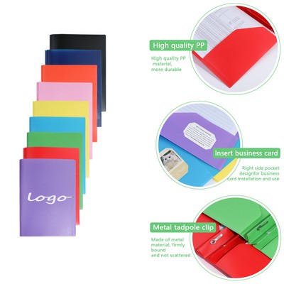 PP Folder with Tadpole File Clip