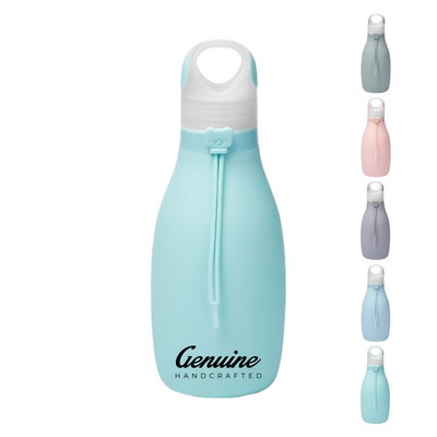 17oz Folding Silicone Water Bottle
