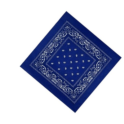 22" Blue Cotton Bandana