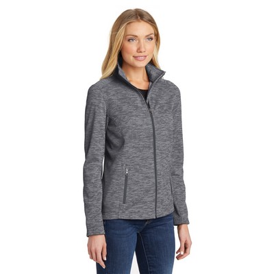 Port Authority® Women's Digi Stripe Fleece Jacket
