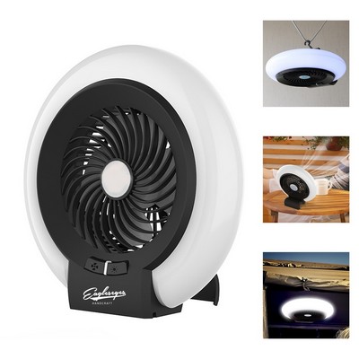 Rechargeable Hanging Fan & LED Lantern