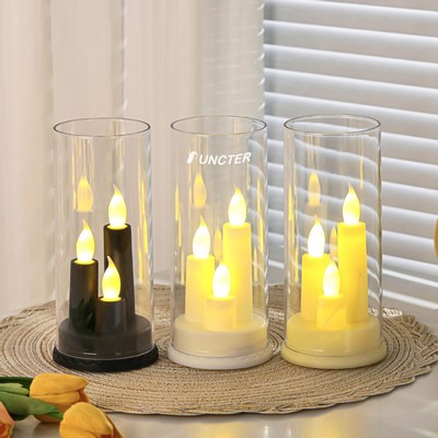 Electronic Candle Light Three-head