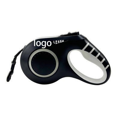 Retractable Dog Leash with Light-Up Option & Large Breed Suitability