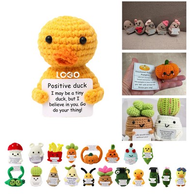 Handmade Yarn Crochet Cartoon Doll