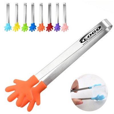 Silicone Mini Palm Shaped Food Tongs