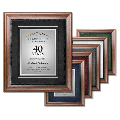Millard - Executive Aluminum Certificate Frame (Light Walnut Frame)