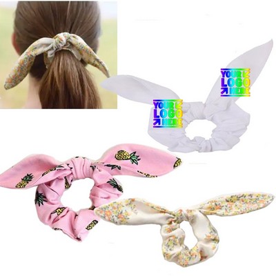 Full-color Custom Knot Bow Scrunchie