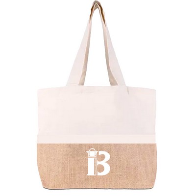 Large Canvas Tote Bag w/ Handle