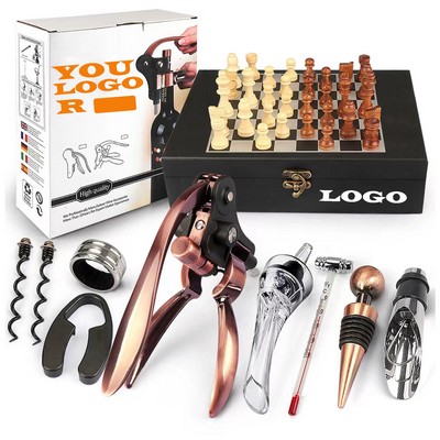 Chess Wine Bottle Opener 11 Piece Set