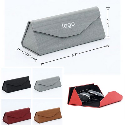 Foldable PU Leather Eyeglasses & Sunglasses Case