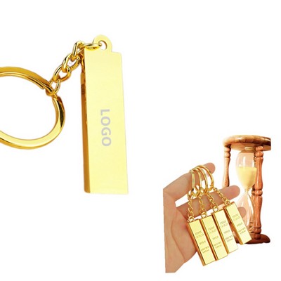 Gold Bar Keychain