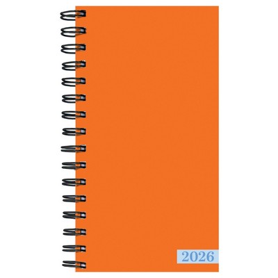 2026 Orange Small Weekly Monthly Planner