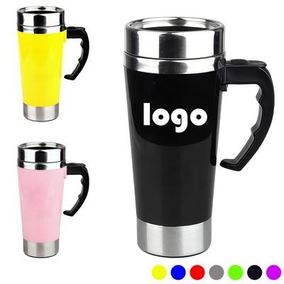 15 Oz. Self Stirring Coffee Cup w/Handle