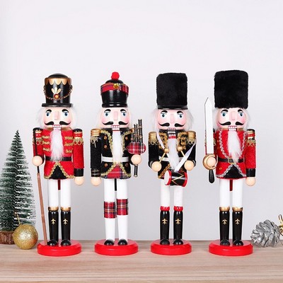 Custom Christmas Wooden Nutcracker Dolls Handcraft