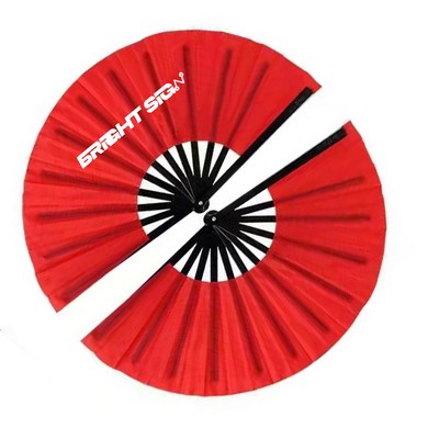 Large Folding Nylon Festival Fan