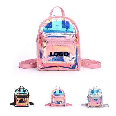 Holographic PVC Small Backpack