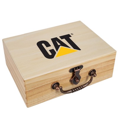 Wood Treasure Box, 8 3/4", Natural