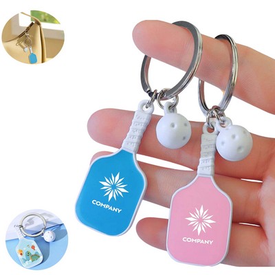 Customizable Pickleball Alloy Keychain