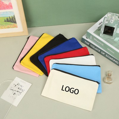 Canvas Stationary Organizer Bag Pouch Make Up Bag