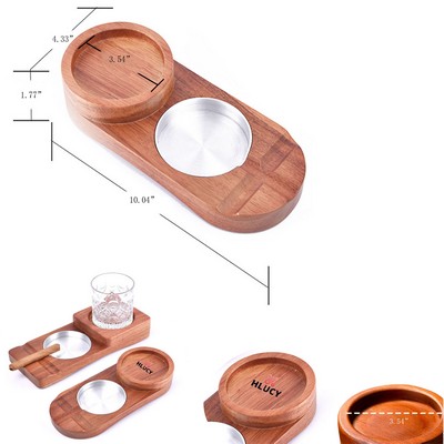 Wooden Cigar Ashtray