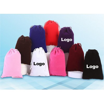 Customize Drawstring Velvet Pouch Bags