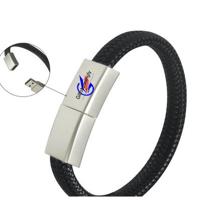 16Gb Flash Drive Leather Wristband