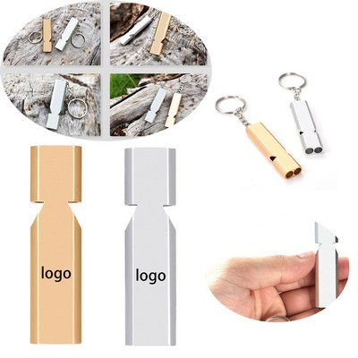 Double-Hole High-Frequency Outdoor Survival Whistle