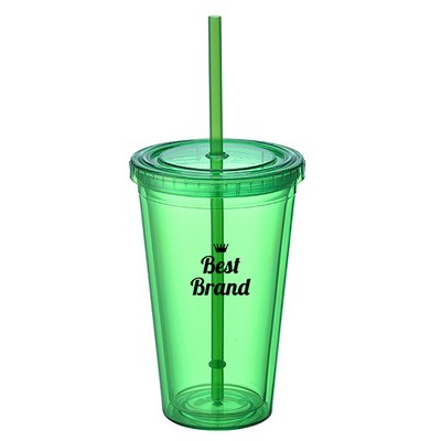 16OZ Reusable Transparent Plastic Cup