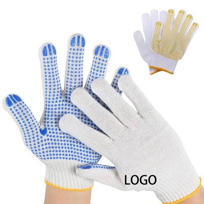 Cotton Work Gloves with Anti-slip