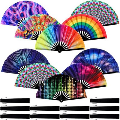 13" Large Size Folding Handheld Fans