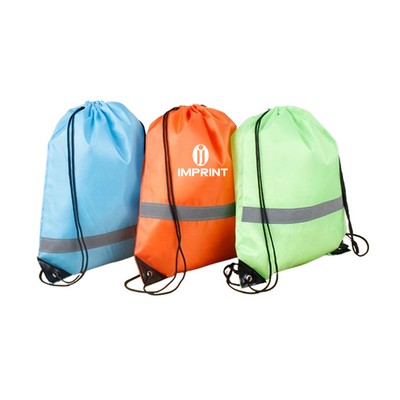 Reflective Drawstring Backpack