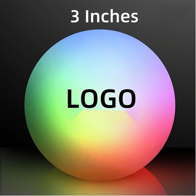 3" Custom ABS LED Light-Up Floating Beach Ball