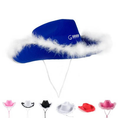 Western Cowboy Hat With Feather