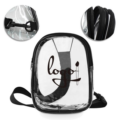 Mini Clear PVC Crossbody Bag