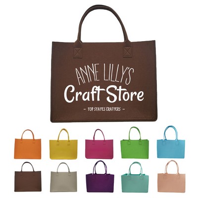 Felt Material Large Tote Bag