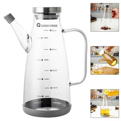 Leakproof Glass Condiment Dispenser W/ Handle