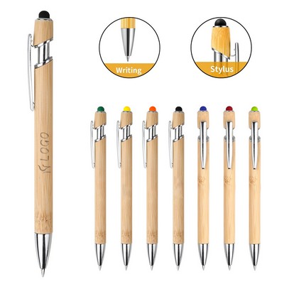 Bamboo Stylus Ballpoint Pen