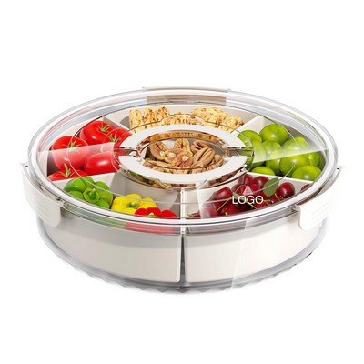 Divided Serving Tray with Lid Handle