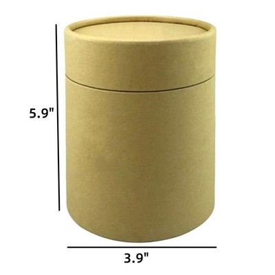 Custom Cylindrical Kraft Paper Tube Packaging Box with Lid