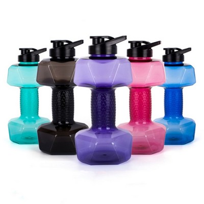 50oz Plastic Large capacity Dumbbell Shape Water Bottle