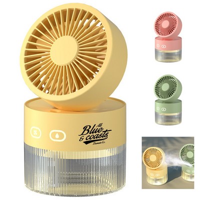 Rechargeable Desk Mist Cooling Fan